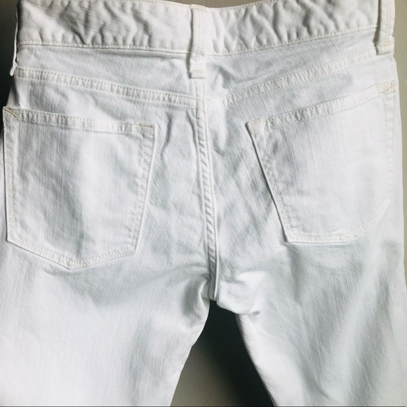 Gap Real Straight Cropped White Jeans - Picture 5 of 10